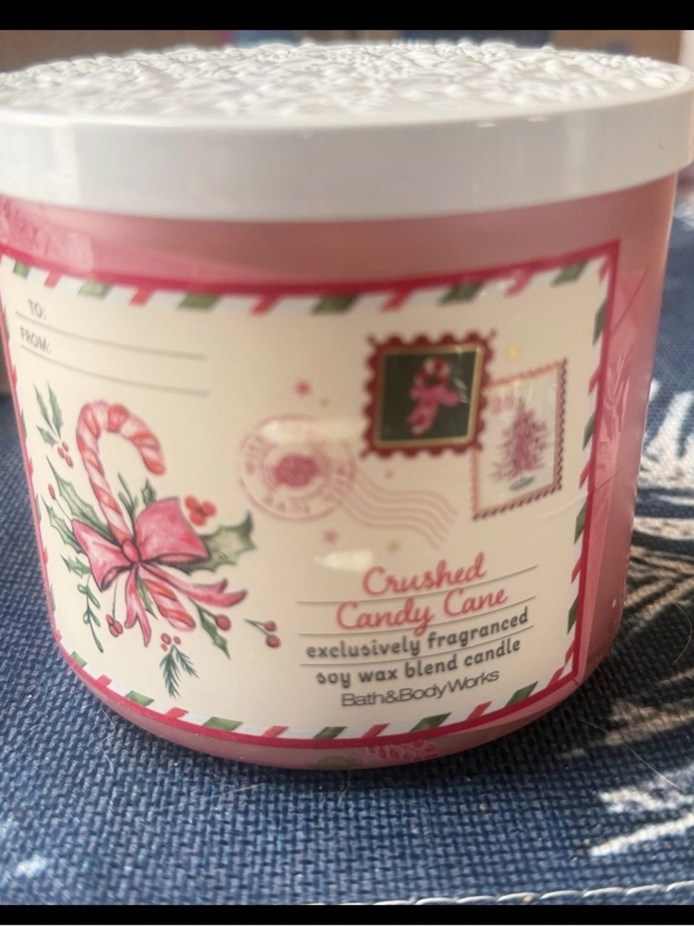 Bath & Body Works Pink Crushed Candy Cane Body Cream